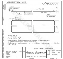 Прессформа для резиновых пластин