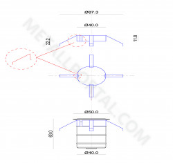 Пружинная скоба для светильника